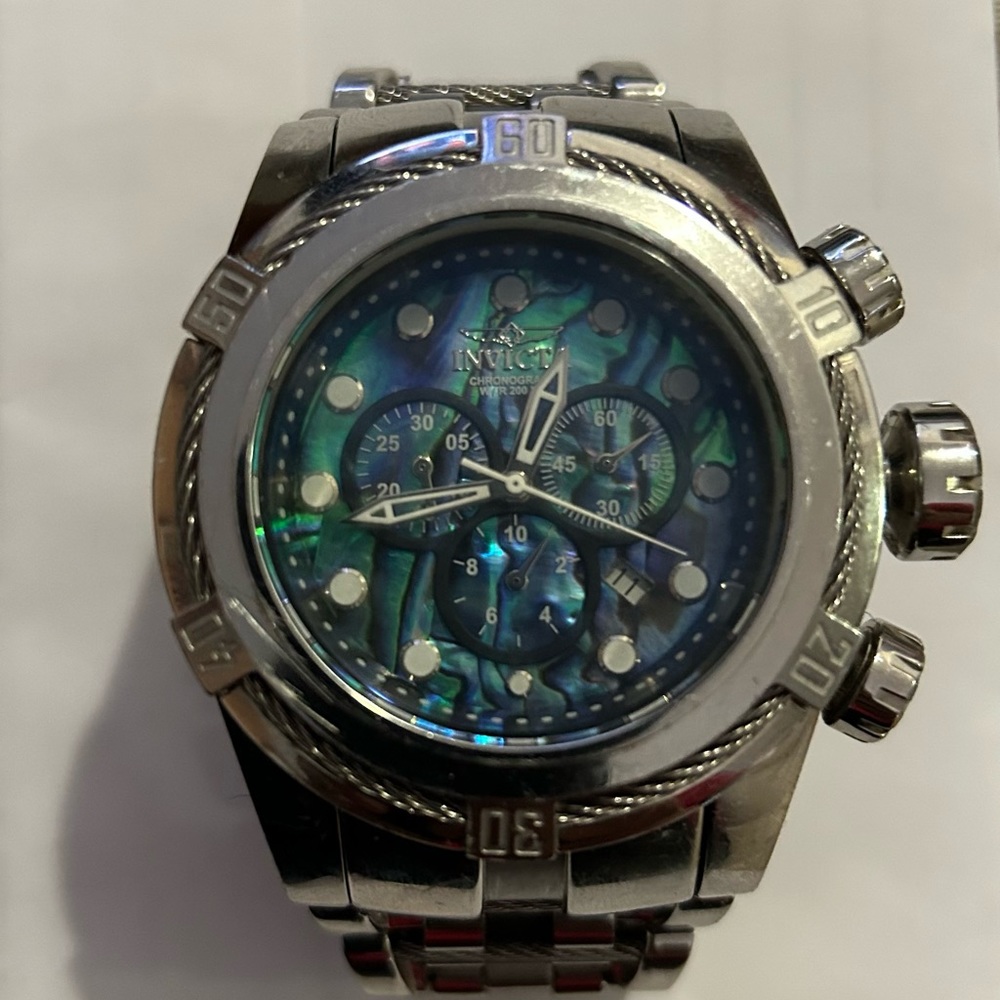 Invicta Bolt Zeus bracelet watch with Abelone face, W/R 200 MT